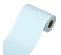 sourcing map Frise de papier peint, bordures de papier peint autocollant pour décoration de cuisine, chambre à coucher, salle de bain, bleu clair, 10 x 1000 cm