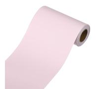 sourcing map Frise de papier peint, bordures de papier peint autocollant pour décoration de cuisine, chambre à coucher, salle de bain, rose clair, 9,9 x 497,8 cm