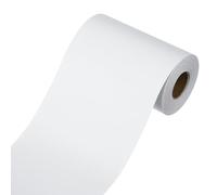 sourcing map Frise de papier peint, bordures de papier peint autocollantes, 9,9 x 998,2 cm, ruban adhésif pour décoration de cuisine, chambre à coucher, salle de bain, blanc vif