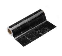 sourcing map Frise de papier peint grain de bois 20,3 x 5 m en PVC autocollant texturé autocollant imperméable pour mur, porte, table, armoires, bureau, texture noire