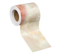 sourcing map Frise de papier peint grain de bois 5,1 x 5 m en PVC autocollant texturé autocollant imperméable pour mur, porte, table, armoires, bureau, motif jaune