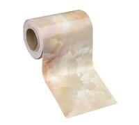 sourcing map Frise de papier peint grain de bois 7,6 x 5 m en PVC autocollant texturé autocollant imperméable pour mur, porte, table, armoires, bureau, motif jaune