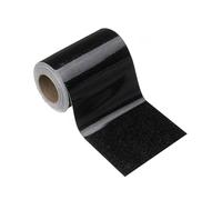 sourcing map Frise de papier peint grain de bois 7,6 x 5 m en PVC autocollant texturé autocollant imperméable pour mur, porte, table, armoires, bureau, noir clair