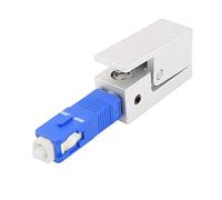 sourcing map FTTH Fibre Optical Connector Square SC Bare Fiber Optic Adapter