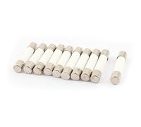 sourcing map Fusible Cylindre Capuchon Céramique Tube Fusible Liens 5 x 25mm 250V 4A 10 PCS