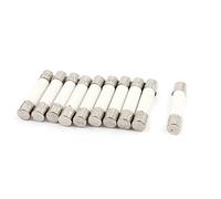 sourcing map Fusible Cylindre Capuchon Céramique Tube Fusible Liens 5 x 25mm 250V 6.3A 10pcs