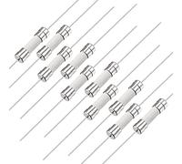 sourcing map Fusible Tube Cylindrique en Céramique avec Broche 5x20mm 250V T10A, Fusible à Coupure Lente Temporisation Fil Conducteur, 10pcs