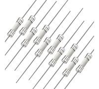 sourcing map Fusible Tube Cylindrique en Céramique avec Broche 5x20mm 250V T2.5A, Fusible à Coupure Lente Temporisation Fil Conducteur, 10pcs