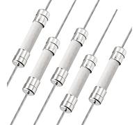 sourcing map Fusible Tube Cylindrique en Céramique avec Broche 6X32mm 250V F25A, Fusible à Coupure Rapide Temporisation Fil Conducteur, 5pcs