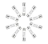 sourcing map Fusibles à Cartouche en Céramique 6A 250V 6x25mm, Fusible Tube à Coupure Rapide Rechange pour Amplificateur Lampe à Économie Énergie Ballast, 10pcs