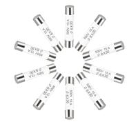 sourcing map Fusibles à Cartouche Tube en Céramique 15A 500V 6x30mm, Fusible à Coupure Rapide Rechange Remplacement pour Amplificateur Lampe à Économie Énergie Ballast, 10 Pièces