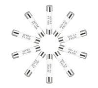 sourcing map Fusibles à Cartouche Tube en Céramique 8A 500V 6x30mm, Fusible à Coupure Rapide Rechange Remplacement pour Amplificateur Lampe à Économie Énergie Ballast, 10 Pièces