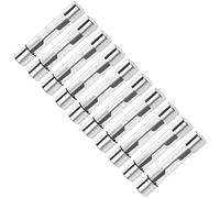 sourcing map Fusibles Automotive AmplificateurAlarme Audio Stéréo Auto Verre 20A DC 32V 6x32mm 10Pcs