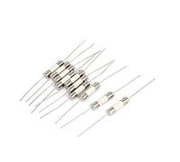 sourcing map Fusibles Céramique avec Fil, Coup Lent Temps Retard Axial Céramique Tube Fusibles 5x20mm 250V 3A 10pcs
