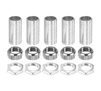 sourcing map G4 Lampe Quincaillerie Fixations Trousse M10 Filetage 5Pcs | Lampe Tuyau Hexagonal Écrou Douille Bouchon Pour G4 Ampoule Douille, Paquet de 5