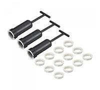sourcing map G9 Anneau Adaptateur Abat Jour Réducteur Lumière Douille 15Pcs Lampe Support Remplacement M20 avec 3Pcs Outil Démontage, 1 Ensemble