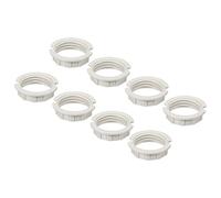 sourcing map G9 Anneau Adaptateur Abat Jour Réducteur Lumière Douille Lampe M20 Support Remplacement pour Luminaires, Blanc, Paquet de 8