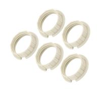 SOURCING MAP G9 Anneaux pour Abat-Jour Adaptateur Réducteur Bague Lumière Douille Lampe pour Luminaire Blanc 5Pcs
