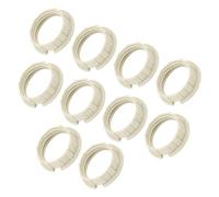 sourcing map G9 Anneaux pour Abat-Jour Adaptateur Réducteur Bague Lumière Douille Lampe Remplacement pour Luminaire Blanc Paquet 10