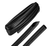 sourcing map Gaine de câble tressée de 6,1 m, 1 cm ID 200 C, haute température, 1500 V, isolation en fibre de verre, organisateur de câbles pour moteur et conduite de carburant, noir