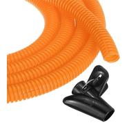 sourcing map Gaine de protection flexible de 1,27 cm, 3 m, protecteur de cordons avec outil d'installation, gaine de gestion de câbles pour le bureau, la maison, les fils électriques et automobiles