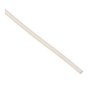 sourcing map Gaine Isolation Tresse 16.4Pied-2mm Haute Température Fibre Verre Manchon Blanc