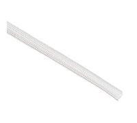 sourcing map Gaine Isolation Tresse 3 Mètres 5mm Haute Température Fibre Verre Manchon Câble Protecteur Blanc