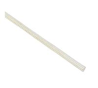 sourcing map Gaine Isolation Tresse 33Pied-1mm Haute Température Fibre Verre Manchon Beige