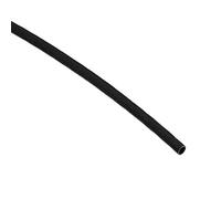 sourcing map Gaine Isolation Tresse 33Pied-4mm Haute Température Silicone Fibre Verre Manchon Noir