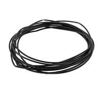 sourcing map Gaine Thermorétractable 1.5mm Diamètre 2:1 Rapport Tube Thermorétractable Fil Enveloppe 5m Noir