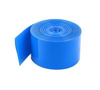 sourcing map Gaine Thermorétractable 10m 29.5mm Large PVC Enveloppe bleu 1x 18650 Batterie