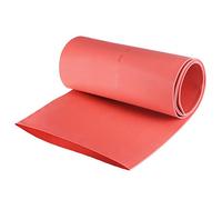 sourcing map Gaine Thermorétractable 120mm Diamètre 191mm Largeur Plate 2:1 Rapport Manchon Câble Tube Rétractable 1m Rouge