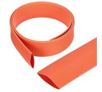 sourcing map Gaine thermorétractable 19,1 mm étanche à double paroi marine doublée adhésive industrielle 3:1 - 0,9 m - Orange - 1 m