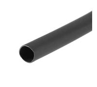 sourcing map Gaine Thermorétractable 2mm Diamètre 4.27mm Largeur Plate 2:1 Rapport Manchon Câble Tube Rétractable 7m Noir