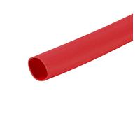 sourcing map Gaine Thermorétractable 4mm Diamètre 2:1 Tube Thermorétractable Enveloppe Câble Manchon Câble Enveloppant Thermorétractable 1m Rouge