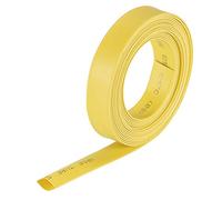 sourcing map Gaine Thermorétractable 5/16"(8mm) Diamètre 13.7mm Largeur Plate 2:1 Rapport Manchon Câble Tube Rétractable 10ft Jaune