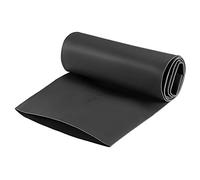 sourcing map Gaine Thermorétractable 90mm Diamètre 147mm Largeur Plate 2:1 Rapport Manchon Câble Tube Rétractable 1m Noir