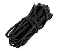 sourcing map Gaine thermorétractable Dia 3mm noir 2:1 tube thermorétractable polyoléfine 5M