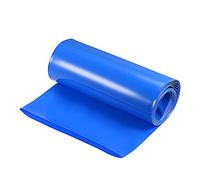 sourcing map Gaine thermorétractable en PVC pour batterie - 200 mm - 3 m - Bleu - Bonne isolation pour batterie