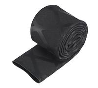 sourcing map Gaine Thermorétractable pour Poignée Canne à Pêche 20mm Diamètre 34mm Plat 1.6ft 2:1 Rapport Noir