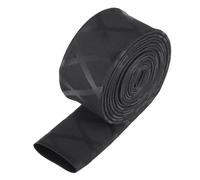 sourcing map Gaine Thermorétractable pour Poignée Canne à Pêche 20mm Diamètre 34mm Plat 5ft 1.7:1 Rapport Noir