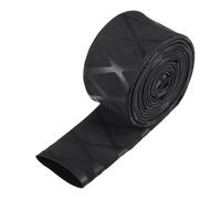 sourcing map Gaine Thermorétractable pour Poignée Canne à Pêche 25mm Diamètre 42mm Plat 5ft 1.7:1 Rapport Noir