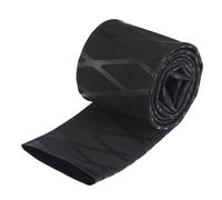 sourcing map Gaine Thermorétractable pour Poignées Canne à Pêche 40mm Diamètre 65mm Plat 3.3pied 1.8:1 Rapport Noir