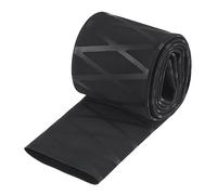 sourcing map Gaine Thermorétractable pour Poignées Canne à Pêche 45mm Diamètre 72mm Plat 3.3pied 1.8:1 Rapport Noir