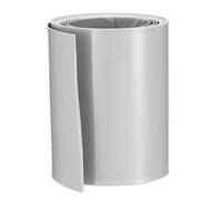 sourcing map Gaine Thermorétractable PVC Emballage Batterie Tube 65mm Plat Largeur pour AA Puissance Fournitures 2 Mètres Longueur Gris