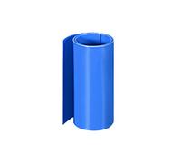 sourcing map Gaine Thermorétractable PVC Tube 130mm Plat Largeur Enveloppe pour Double Couche 18650 1 Mètre Bleu