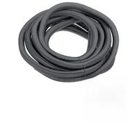 sourcing map Gaine tressée UL94-V2 en PET ignifuge UL94-V2 pour fils et câbles - 7,6 m - Gris