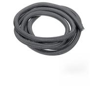 sourcing map Gaine tressée UL94-V2 en PET ignifuge UL94-V2 pour fils et câbles - Pour gestion des câbles - Gris - 1,5 cm - 3 m