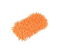 sourcing map- Gants en chenille, mitaines en éponge en microfibre, conception humide et sèche, orange