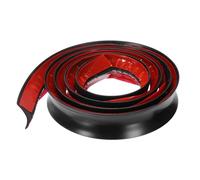 sourcing map Garniture de moulage en forme de L - 99,1 cm - Auto-adhésive - Bouchon d'eau pour mur, sol, cuisine, comptoir de salle de bain, bord de porte de salle de bain, noir